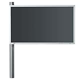 Wissmann Design TV-Wandhalterung Solution Art 123-1 (Edelstahl) für TV 40" bis 55“ Zoll schwenkbar