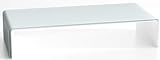 DURATABLE® Lapdesk Glasaufsatz in Superweiß 550 mm x 250 mm x 110 mm Glastisch LCD Monitor-Tisch Notebook…