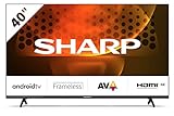 SHARP 40FH6EA Full HD Frameless Android TV 101cm (40 Zoll), 3X HDMI, 2X USB, Dolby Digital, Active Motion…