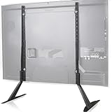 WALI Universal-TV-Ständer, Tischplatte, für die meisten 56 bis 165 cm (22 bis 65 Zoll) LCD-Flachbildfernseher,…