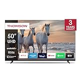 Thomson 50 Zoll (126 cm) UHD Fernseher Smart Android TV (WLAN, HDR, Triple Tuner DVB-C/S2/T2, Sprachsteuerung,…