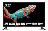 DYON Enter 32 Pro X2 (2024) 80 cm (32 Zoll) Fernseher (Triple Tuner (DVB-C/-S2/-T2), Hotelmodus, USB-Media…