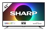 SHARP 42EE6E Smart TV 106 cm (42 Zoll), Full HD LED Fernseher (Smart TV, Harman Kardon), schwarz