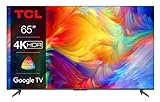TCL 65P739 65 Zoll Fernseher, 4K HDR, Ultra HD, Smart TV Powered by Google TV, Rahmenloses Design (Dolby…