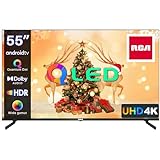 RCA 55 Zoll QLED Fernseher 4K UHD Smart TV HDR HLG Dolby Audio Android TV Google Assistant Triple Tuner…