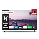Thomson 32 Zoll (80 cm) Full HD LED Fernseher Smart Android TV (WLAN, HDR, Triple Tuner DVB-C/S2/T2,…
