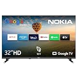 NOKIA 32 Zoll (80 cm) Google TV HD 12V (WLAN, Triple Tuner DVB-C/S2/T2, Google Assistant, YouTube, Netflix,…
