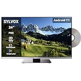 SYLVOX 24 Zoll Smart TV für Wohnmobile|DVD Play Eingebaut|Google Play|Chromecast| DC 12V Android 11 Fernseher |…