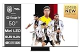 TCL 50QM8B TV MiniLED 50”, QLED, 144Hz, 4K HDR Premium 1250nits, Google TV, Dolby Vision IQ & Atmos,…