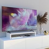 Henor Riser-Halterung für TV aus FSC® Holz 90 x 35 x 15 cm weiß Unterstützt 60 kg.