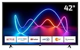 DYON Movie Smart 42 XT 105 cm (42 Zoll) Fernseher (Full-HD Smart TV, HD Triple Tuner (DVB-C/-S2/-T2),…
