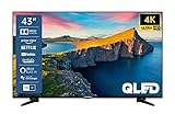 Telefunken QU43K800 43 Zoll QLED Fernseher/Smart TV (4K UHD, HDR Dolby Vision, Triple-Tuner, Bluetooth,…