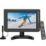 ZOSHING Portable TV,TV Digital DVB-T2 Tuner H.265 mit Akku-Ladung, HDMI, USB, AV Port, DC 12 Volt TV…