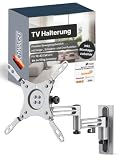 SCHWAIGER TV-Wandhalter, 13-43 Zoll Fernseherhalterung, neigbar, schwenkbar
