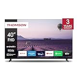 Thomson 40 Zoll (121 cm) Full HD Fernseher Smart Android TV (WLAN, Triple Tuner DVB-C/S2/T2, Netflix,…