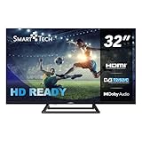 Smart Tech 32HN01V3 32 Zoll Fernseher - LED TV mit HD Auflösung, Dolby Audio und integriertem Triple-Tuner…