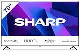 SHARP 70FN2EA Android TV 177 cm (70 Zoll) 4K Ultra HD Android TV (Smart TV, Bluetooth, Dolby Vision,…