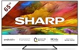 SHARP 65EQ3EA Android TV 164 cm (65 Zoll) 4K Ultra HD Android TV (Smart TV ohne Rahmen, Dolby Atmos,…