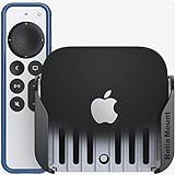 ReliaMount Apple TV Halterung (Schwarz und Cool Gray Apple TV Mount Plus Blue Case)