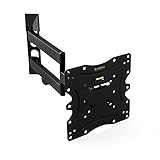 QualGear Articulating Wall Mount for TV Upto 23-42-Inch - Black