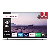 Thomson 43 Zoll (109 cm) Full HD LED Fernseher Smart Android TV (WLAN, HDR, Triple Tuner DVB-C/S2/T2,…