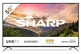 SHARP 50BL2EA Android TV 126 cm (50 Zoll) 4K Ultra HD LED Fernseher (Smart TV, Harman Kardon, Google…
