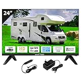 Antteq AE24H5C-Q1 Fernseher 24 Zoll (60 cm) HD LED mit 230V & 12V KFZ-Adapterl, Triple Tuner DVB-C/T2/S2,…
