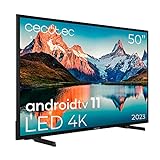 Cecotec TV LED 50" Smart TV A Series ALU00050S. 4K UHD, Android 11, MEMC, Chromecast integriert, Dolby…