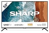 SHARP 50BN6EA Android TV 126 cm (50 Zoll) 4K Ultra HD LED Fernseher (Smart TV, Harman Kardon, Dolby…