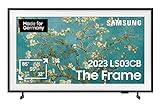 Samsung QLED The Frame 32 Zoll Fernseher (GQ32LS03CBUXZG, Deutsches Modell), mattes Display, austauschbare…