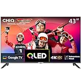 CHIQ U43QM8G 43-Zoll Smart-TV-Gerät, QLED UHD mit HDR, rahmenloses Metall-Design, Google TV, Dolby Audio,…