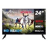 Smart Tech 24HH01V Fernseher 24 Zoll Smart TV - HDR Fernseher mit HD Auflösung, Bluetooth und Triple-Tuner,…