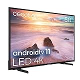Cecotec Fernseher LED 50" Smart TV A2 Series ALU20050. 4K UHD, Android 11, Frameless, MEMC, Dolby Vision…