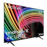Cecotec 43" LED TV Smart TV A2 Series ALU20043Z 4K UHD, Android 11, Frameless, Base, MEMC, Dolby Vision,…