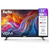TuTu Smart TV 25 Zoll(80cm) Fernseher(VIDAA) Full HD 1080P Dolby Audio Triple Tuner App Store WiFi HDMI…