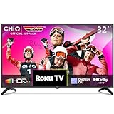 CHIQ L32G5NV 32 Zoll Roku TV, Smart TV, HDR10, DVB-T2/T/C/S/S2, Multi-Entertainment, Dolby Audio, Mobile…