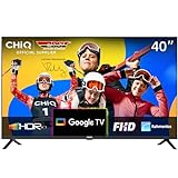CHIQ L40G7V 40-Zoll-TV-Gerät, Google TV, FHD, rahmenloses Design, Google Assistant, Google Play, Chromecast…