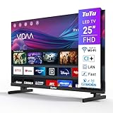 TuTu Smart TV 25 Zoll(80cm) Fernseher(VIDAA) Full HD 1080P Dolby Audio Triple Tuner App Store WiFi HDMI…