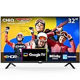 CHIQ TV L32G7V,32 Zoll Fernseher, HD Smart TV, Google TV, Google Assistent,HDR,Google Play, Chromecast…