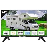 Antteq AE24H5C-Q1 Fernseher 24 Zoll (60 cm) HD LED mit 230V & 12V KFZ-Adapterl, Triple Tuner DVB-C/T2/S2,…