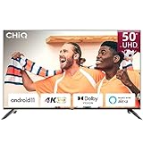 CHIQ Smart Fernseher,50 Zoll(127cm),4K UHD TV,Android 11,Dolby Vision,Funktioniert mit Alexa,Chromecast,Bluetooth,Google…