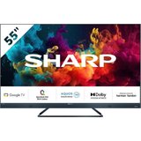 Sharp 4T-C55FQx LED-Fernseher (139 cm/55 Zoll, 4K Ultra HD, Google TV, Quantum Dot, QLED, Dolby Atmos,…