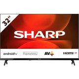 Sharp 1T-C32FHx LED-Fernseher (80 cm/32 Zoll, HD-ready, Android TV, Smart-TV, Frameless Android TV,…