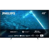 Philips 48OLED707/12 OLED-Fernseher (121 cm/48 Zoll, 4K Ultra HD, Android TV, Smart-TV, 3-seitiges Ambilight)