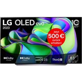 LG OLED83C37LA OLED-Fernseher (210 cm/83 Zoll, 4K Ultra HD, Smart-TV, OLED evo, bis zu 120 Hz, α9 Gen6…