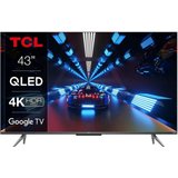 TCL 43C739X1 QLED-Fernseher (43 Zoll, 4K Ultra HD, Dolby Vision & Atmos, ONKYO Sound, Sprachsteuerung…