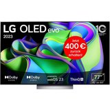LG OLED77C37LA OLED-Fernseher (195 cm/77 Zoll, 4K Ultra HD, Smart-TV, OLED evo, bis zu 120 Hz, α9 Gen6…